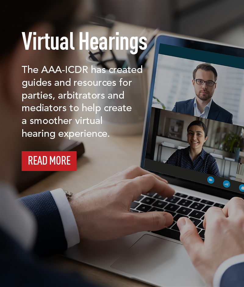COVID 19 virtual hearings